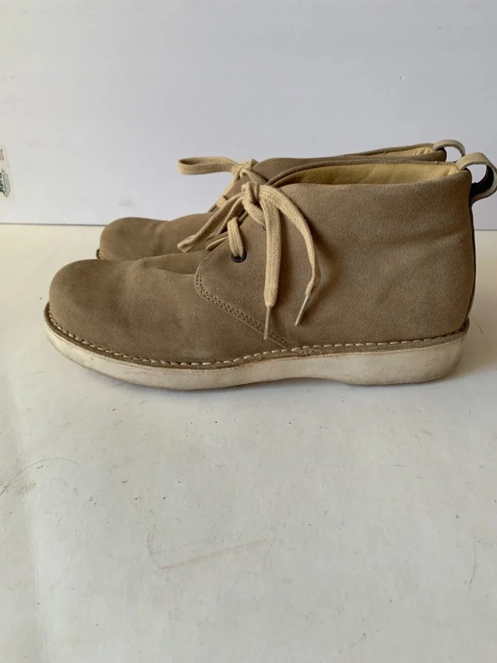 SAMUEL HUBBARD SUEDE MENS CHUKKA BOOTS SIZE 10M M1400-012 LEATHER UPPER LINING